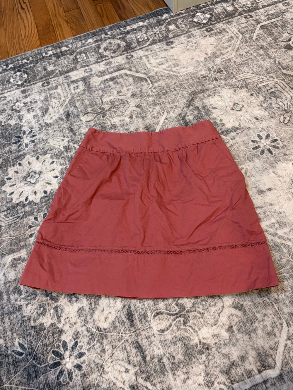 LOFT Dusty Rose A-Line Midi Skirt